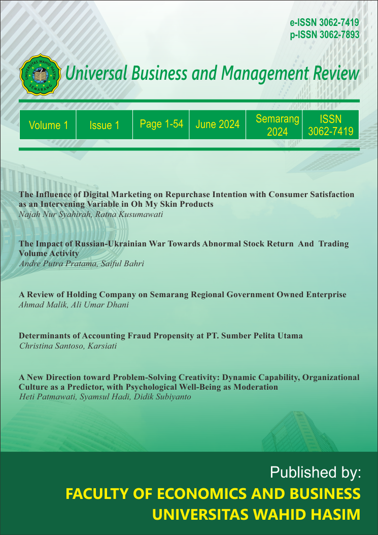 					View Vol. 2 No. 2 (2025): December 2025: Universal Business and Management Review
				